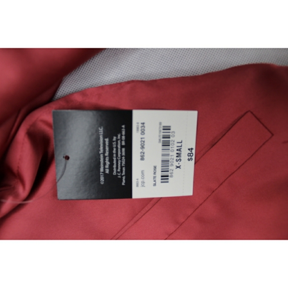 Project Runway Off Shoulder Slate Rose Jacket XS - Picture 6 of 7